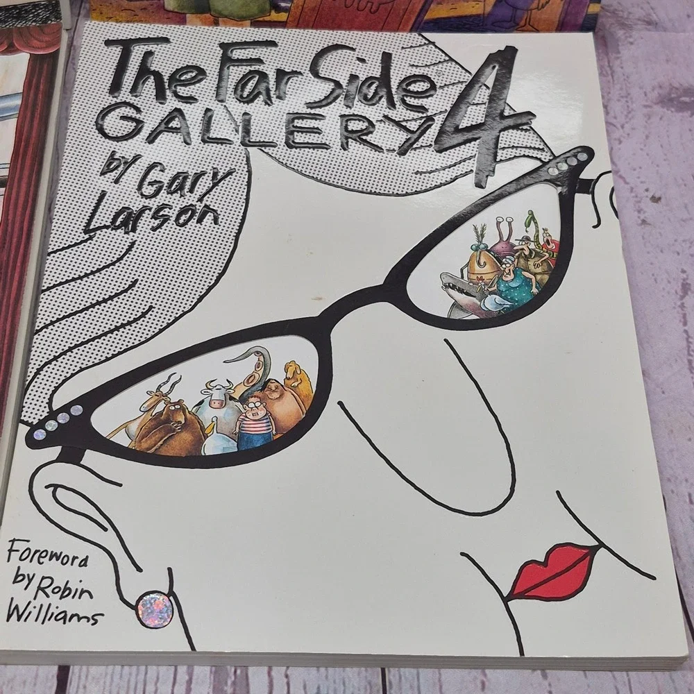 The Far Side Gallery Books 1 2 4 5 Gary Larson Cartoon Anthology Lot of 4